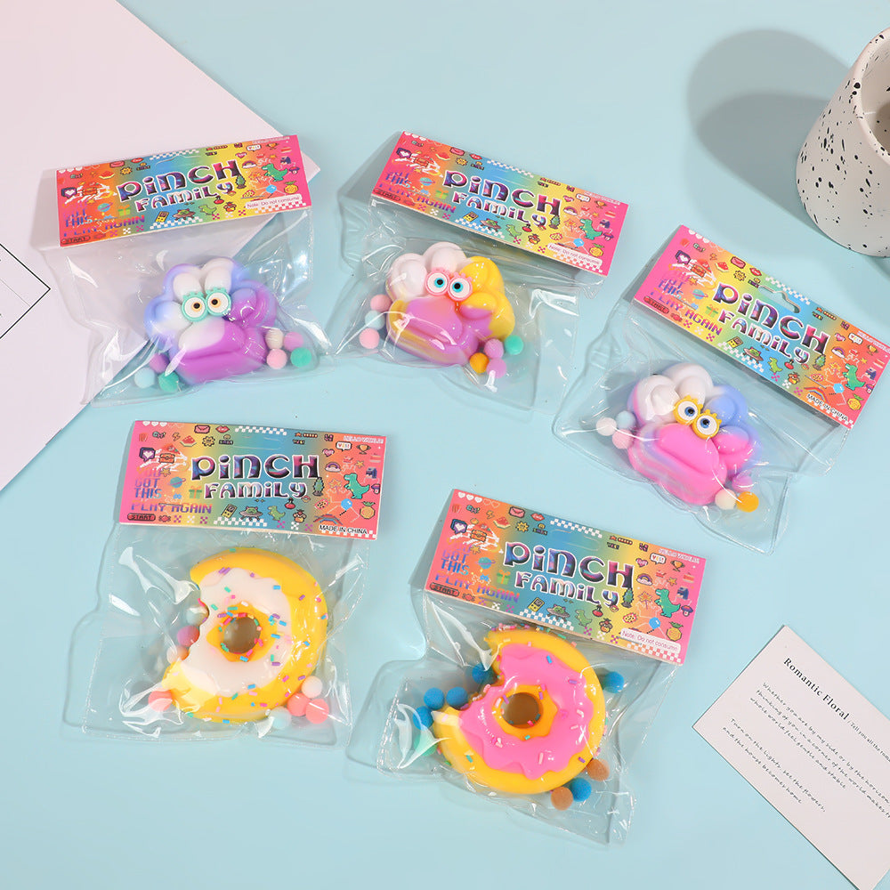Squeeze and feel the ultra-soft sweet doughnut
