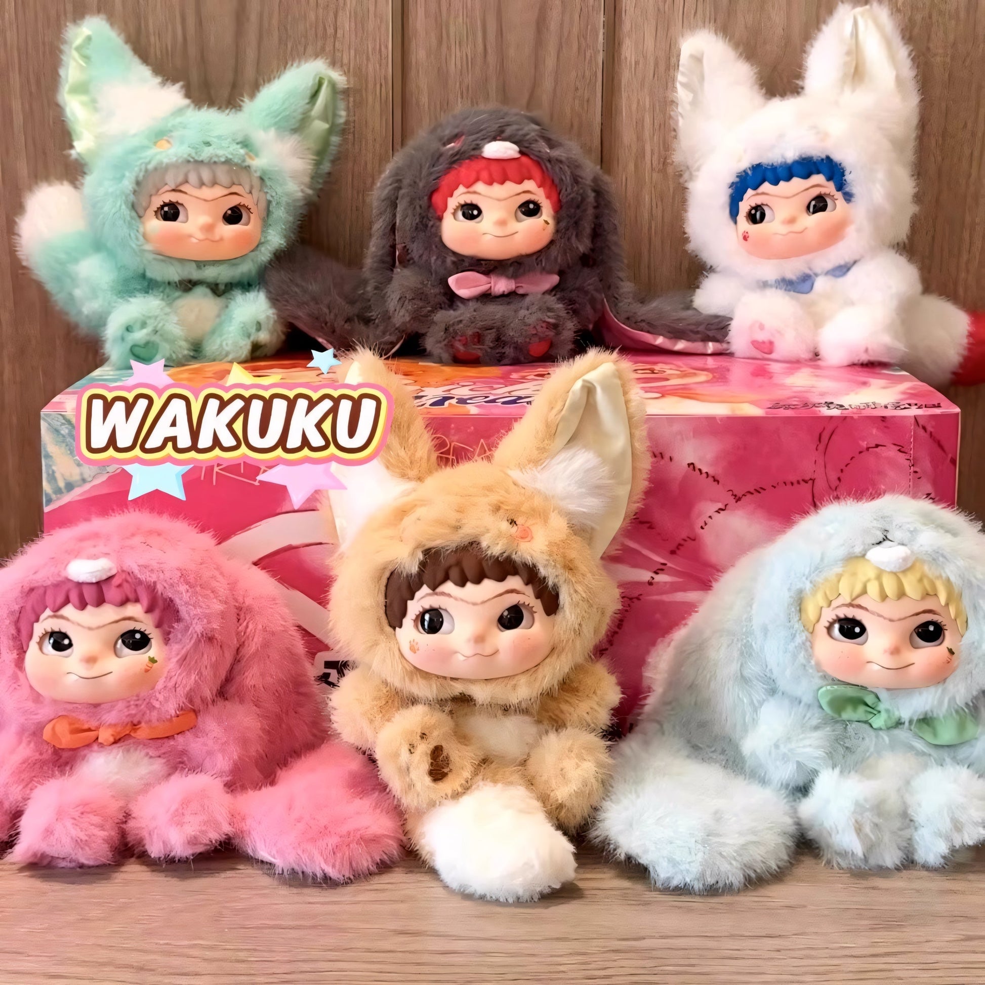 WAKUKU V2 - キツネとバニーのトリック・オア・トリートぬいぐるみペンダント ブラインドボックス