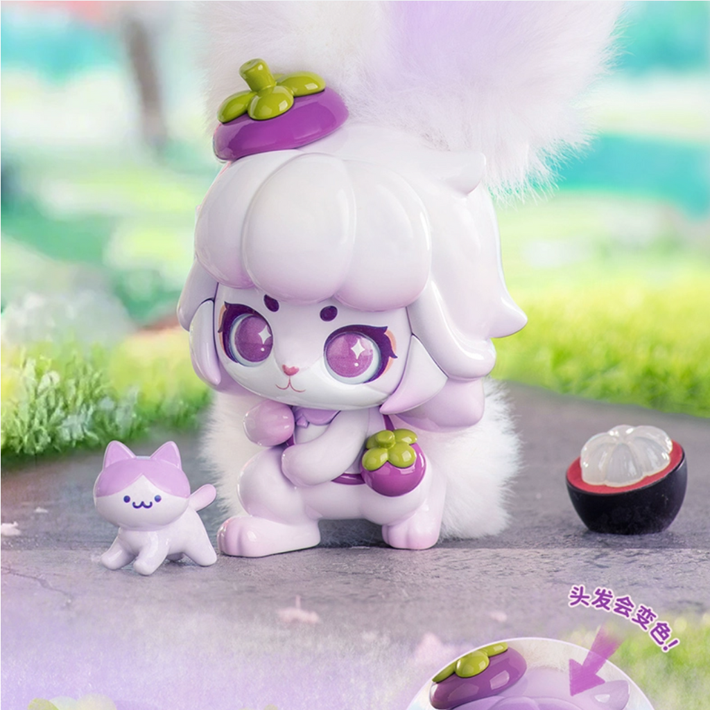 かぶうさぎ ワンダフルフルーツぬいぐるみ トレンド感たっぷり ブラインドボックス【光に当たると色が変わる】