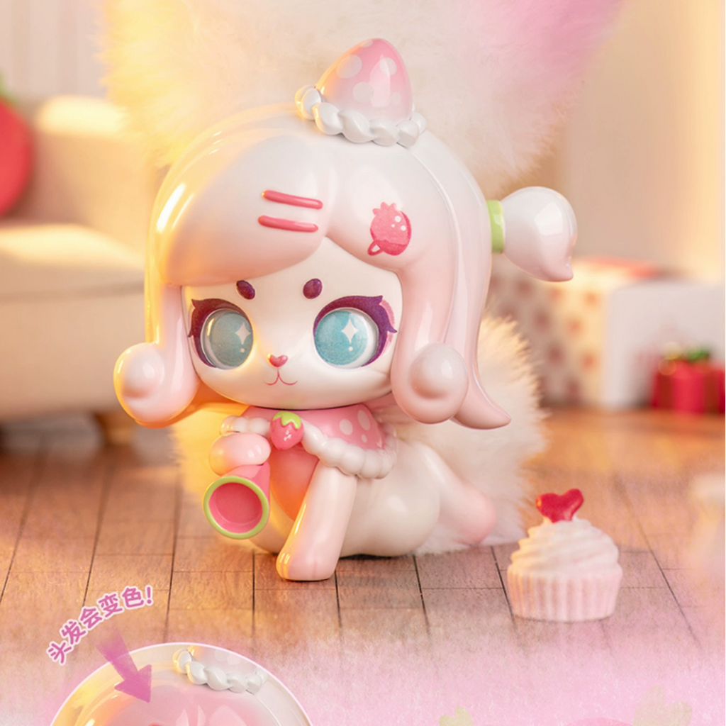 かぶうさぎ ワンダフルフルーツぬいぐるみ トレンド感たっぷり ブラインドボックス【光に当たると色が変わる】