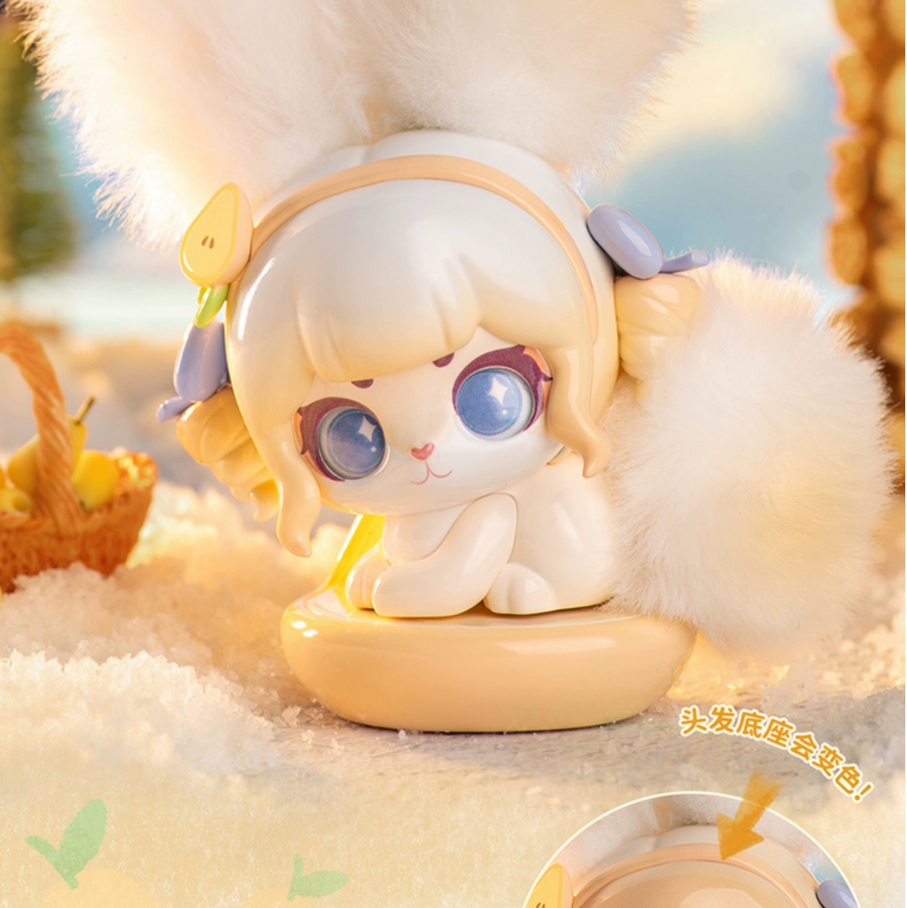 かぶうさぎ ワンダフルフルーツぬいぐるみ トレンド感たっぷり ブラインドボックス【光に当たると色が変わる】