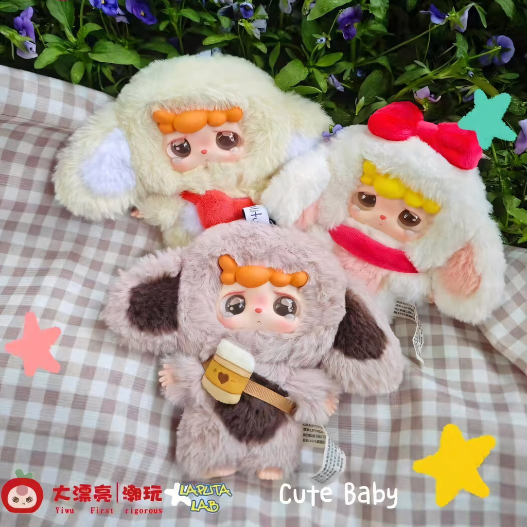 Baby Three Mitutu and Hulala Plush Pendant Blind Box
