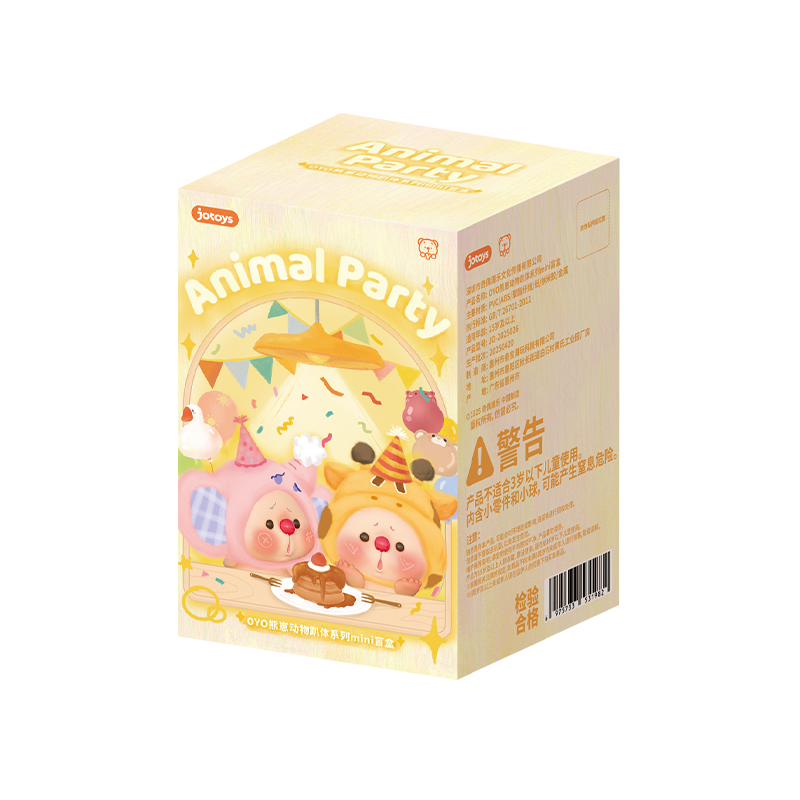 OYO Bear Cub Animal Party Series Mini Plush Pendant Blind Box